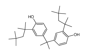 4,4'-Isopropylidenebis[2-(1,1,3,3-tetramethylbutyl)phenol]结构式
