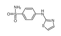 4-(1,3-thiazol-2-ylamino)benzenesulfonamide结构式