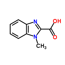 1-甲基-1H-苯并咪唑-2-羧酸结构式