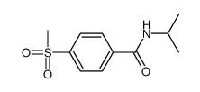 N-Isopropyl-p-(methylsulfonyl)benzamide结构式