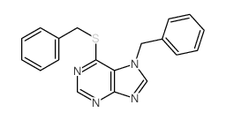 7-benzyl-6-benzylsulfanyl-purine Structure