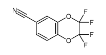 2,2,3,3-Tetrafluoro-6-nitrilobenzodioxene Structure