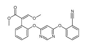 methyl (E)-2-[2-[6-(2-cyanophenoxy)pyrimidin-4-yl]oxyphenyl]-3-methoxy -prop-2-enoate结构式