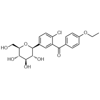 (2-Chloro-5-((2S,3R,4R,5S,6R)-3,4,5-trihydroxy-6-(hydroxymethyl)tetrahydro-2H-pyran-2-yl)phenyl)(4-ethoxyphenyl)methanone Structure