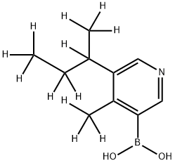 [4-Methyl-5-(sec-butyl)-d12]-pyridine-3-boronic acid Structure