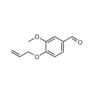 4-(烯丙氧基)-3-甲氧基苯甲醛结构式