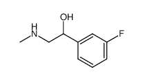 m-fluoro-α-(methylaminomethyl)-benzyl alcohol Structure
