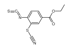 4-isothiocyanato-3-thiocyanato-benzoic acid ethyl ester Structure