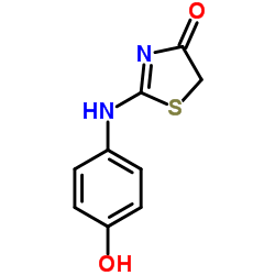 2-[(4-Hydroxyphenyl)amino]-1,3-thiazol-4(5H)-one结构式