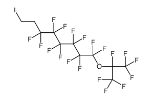 1H,1H,2H,2H-1-IODO-8-(HEPTAFLUOROISOPROPOXY)PERFLUOROOCTANE structure