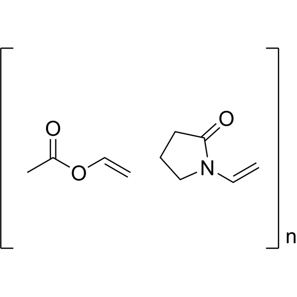 Poly(1-vinylpyrrolidone-co-vinyl acetate) Structure