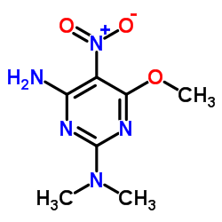 6-Methoxy-N2,N2-dimethyl-5-nitro-2,4-pyrimidinediamine Structure