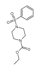 ethyl 4-(phenylsulfonyl)piperazine-1-carboxylate结构式