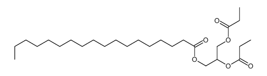 2,3-bis(1-oxopropoxy)propyl stearate Structure