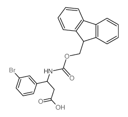 Fmoc-3-氨基-3-(3-溴苯基)-丙酸结构式