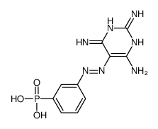 [3-[(2,4,6-triaminopyrimidin-5-yl)diazenyl]phenyl]phosphonic acid Structure