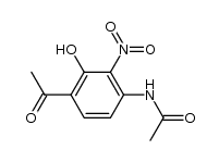 N-(4-乙酰基-3-羟基-2-硝基苯基)乙酰胺结构式