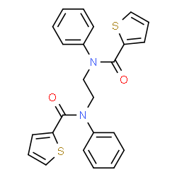 N,N'-ethane-1,2-diylbis(N-phenylthiophene-2-carboxamide) Structure