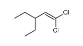 1,1-dichloro-3-ethyl-pent-1-ene结构式