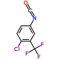 4-Chloro-3-(trifluoromethyl)phenylisocyanate structure