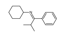 N-(2-methyl-1-phenylpropylidene)cyclohexanamine Structure