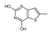 2,4-二羟基-6-甲基-噻吩并[3,2-d]嘧啶结构式