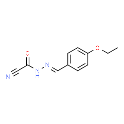 Acetonitrile, [[(4-ethoxyphenyl)methylene]hydrazino]oxo- (9CI) Structure