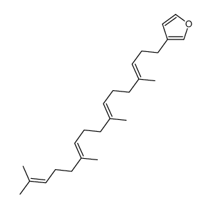 3-[(3E,7E,11E)-4,8,12,16-Tetramethylheptadeca-3,7,11,15-tetraenyl]furan Structure