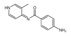 4-Amino-N-(3-methyl-4-pyridyl)benzamide Structure