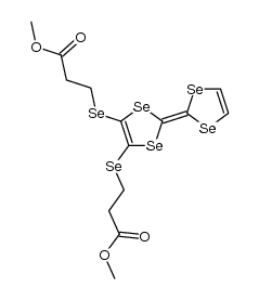2,3-Bis[(2-methoxycarbonyl)ethylseleno]-tetraselenafulvalene结构式