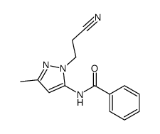 Benzamide, N-[1-(2-cyanoethyl)-3-methyl-1H-pyrazol-5-yl]- (9CI)结构式
