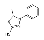 5-甲基-4-苯基-[1,3,4]噻二唑烷-2-三酮结构式