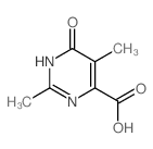 2,5-dimethyl-6-oxo-3H-pyrimidine-4-carboxylic acid结构式