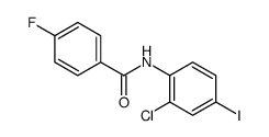 N-(2-Chloro-4-iodophenyl)-4-fluorobenzamide结构式