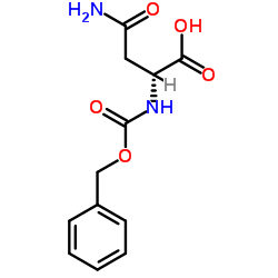 Na-苄氧羰基-D-天冬酰胺结构式