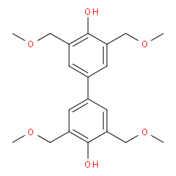 3,3',5,5'-四(甲氧基甲基)-[1,1'-联苯]-4,4'-二醇结构式