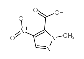 1-甲基-4-硝基-1H-吡唑-3-羧酸结构式