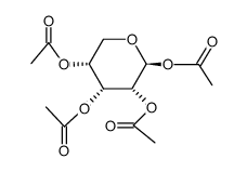 1,2,3,4-tetra-O-acetyl-β-D-ribopyranose结构式