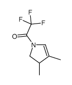 1-(3,4-dimethyl-2,3-dihydropyrrol-1-yl)-2,2,2-trifluoroethanone结构式