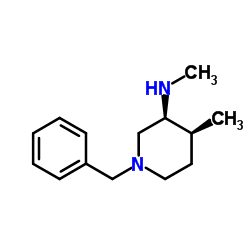 顺式-1-苄基-3-(甲氨基)-4-甲基哌啶双盐酸盐结构式