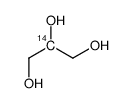 glycerol, [2-14c]结构式