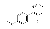 3-chloro-2-(4-methoxyphenyl)pyridine Structure