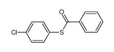 S-(4-chlorophenyl) benzothioate Structure