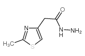 (2-甲基-4-噻唑)乙酸肼结构式