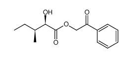 2-oxo-2-phenylethyl (2R,3S)-2-hydroxy-3-methylpentanoate Structure