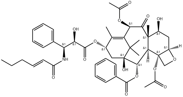 N-Debenzoyl-N-[(3E)-hex-3-enoyl]paclitaxel Structure
