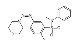 N,2-dimethyl-5-(morpholin-4-yldiazenyl)-N-phenylbenzenesulfonamide结构式