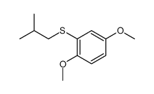 1,4-dimethoxy-2-(2-methylpropylsulfanyl)benzene Structure