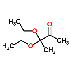 3,3-二乙氧基丁烷-2-酮结构式