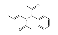N,N'-diacetyl-N-phenyl-N'-(1-methyl-1-propenyl)hydrazine结构式